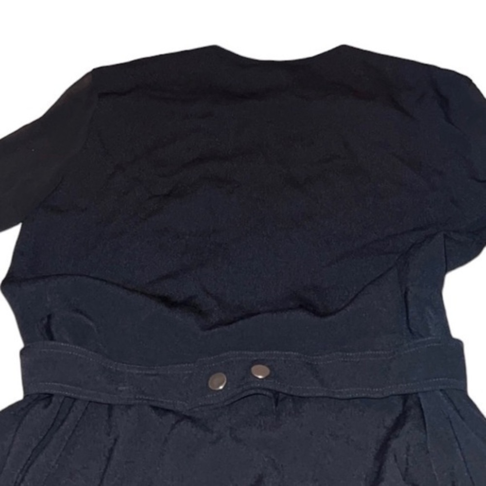 Sandro Paris Rosie Black Crepe Long Sleeve Dress Size‎ Small - Picture 11 of 15